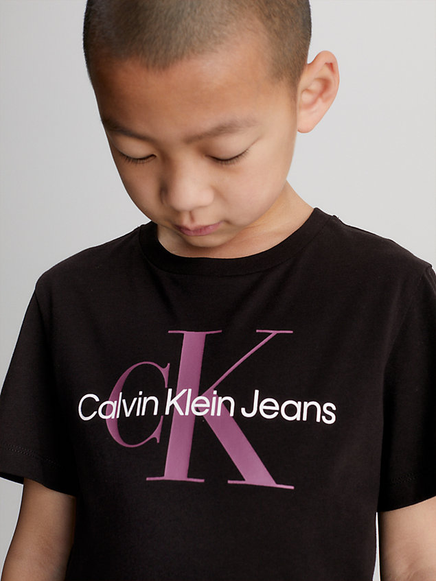 t-shirt unisex con logo black da kids unisex calvin klein jeans
