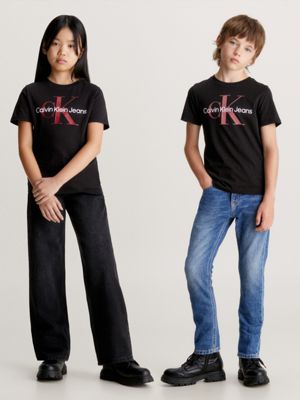 T shirt avec monogramme pour enfant Calvin Klein IU0IU00460BEH