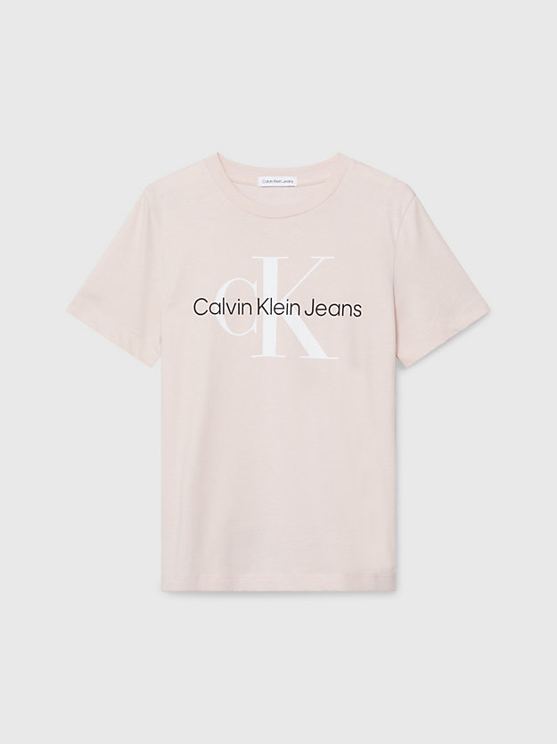 sepia rose kids' monogram t-shirt for kids unisex calvin klein jeans