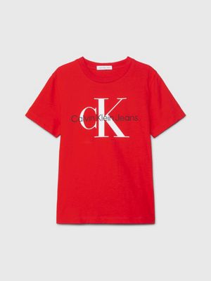 Calvin klein outlet t shirt rouge