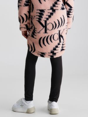 black slim logo leggings for kids unisex calvin klein jeans