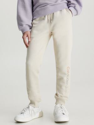 Calvin klein best sale white joggers