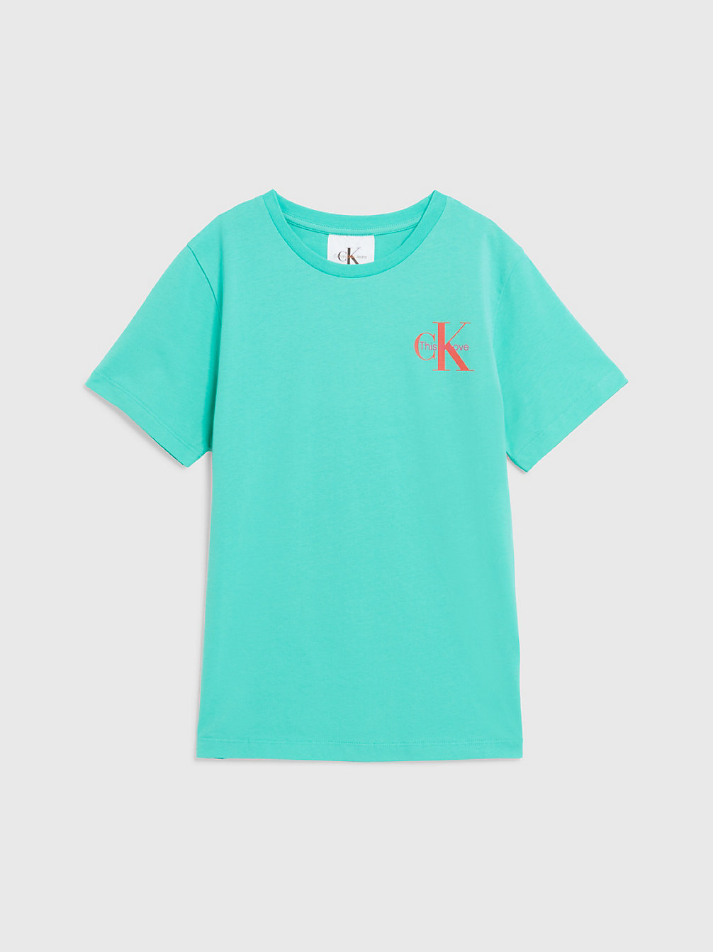 AQUA GREEN > Unisex T-Shirt Met Pride-Logo - Pride > undefined kids unisex - Calvin Klein