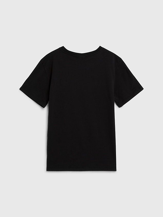 black unisex-t-shirt mit pride-logo - pride für kids unisex - calvin klein jeans