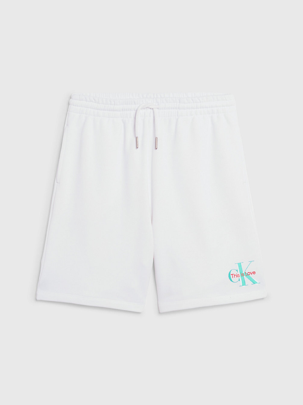 BRIGHT WHITE Unisex Jogger Shorts - Pride undefined kids unisex Calvin Klein