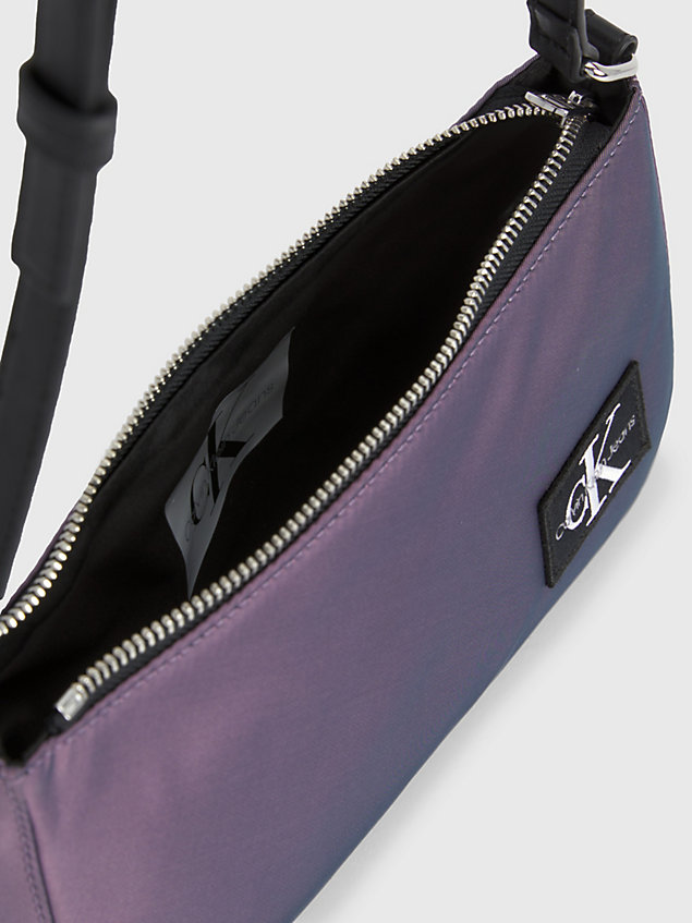 purple unisex shoulder bag for kids unisex calvin klein jeans