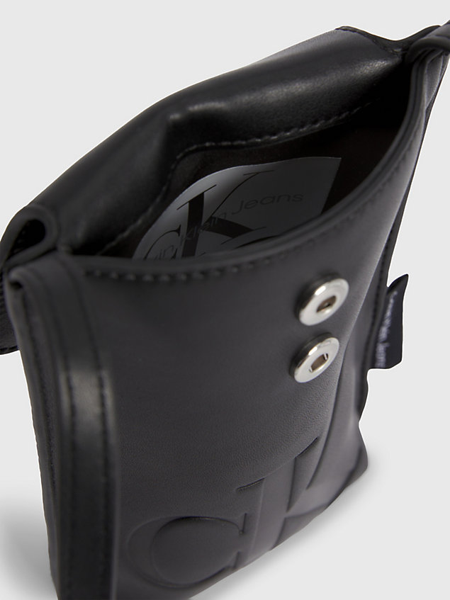 black unisex-logo-crossover-bag für kids unisex - calvin klein jeans