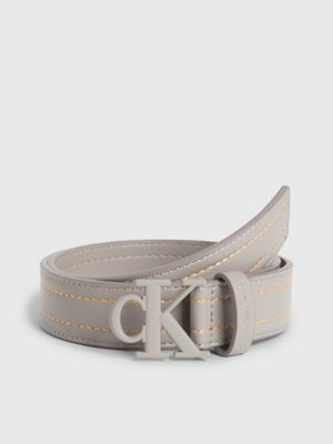 White calvin shop klein belt