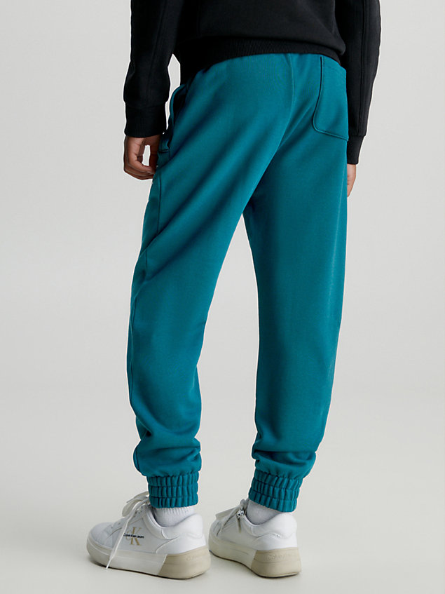 blue lässige unisex logo-jogginghose für kids unisex - calvin klein jeans