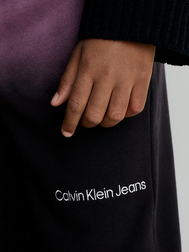 green unisex relaxed joggers for kids unisex calvin klein jeans