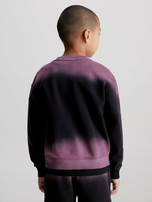 gradient spray aop lässiges unisex-sweatshirt mit hyper spray design für kids unisex - calvin klein jeans