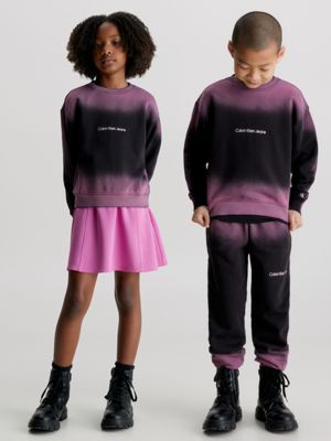 Sudadera Calvin Klein Logo Future Negra para Niña