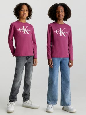 Kids' Long Sleeve Logo T-shirt Calvin Klein® | IU0IU00521VAC