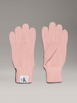 pink kids' gloves for kids gender inclusive calvin klein jeans