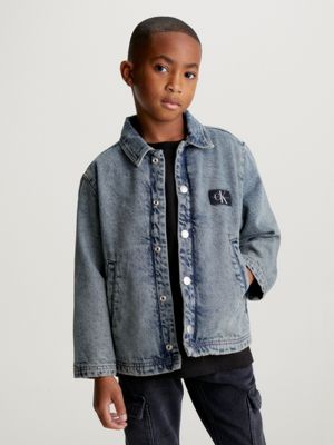 Kids oversized denim store jacket