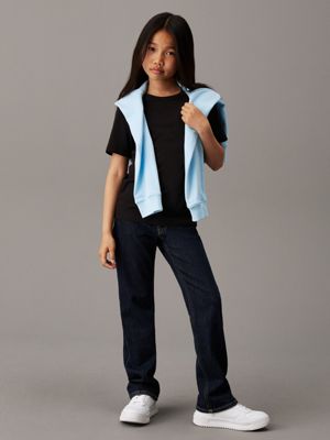camiseta infantil ck black de diseño inclusivo infantil calvin klein jeans