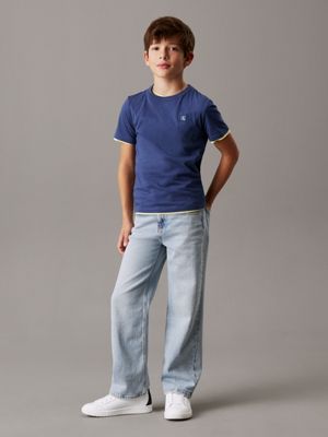 t-shirt bambino oceana da gender-inclusive bambini calvin klein jeans