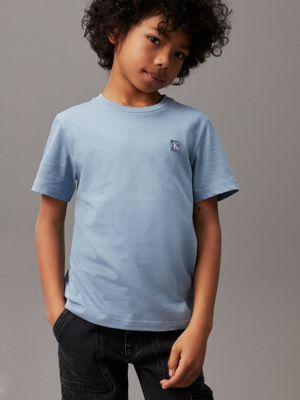 faded denim kids' t-shirt for kids gender inclusive calvin klein jeans