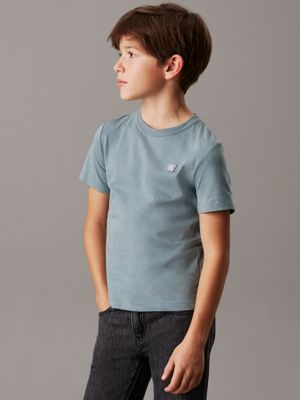 blue kids' t-shirt for kids gender inclusive calvin klein jeans