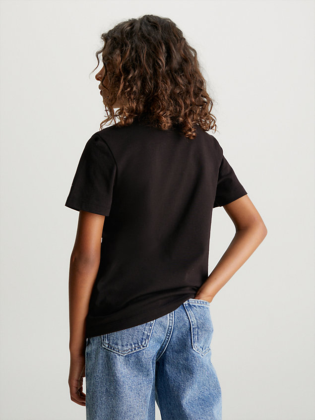 black unisex-logo-t-shirt für kids unisex - calvin klein jeans
