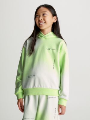 Calvin klein neon hoodie sale