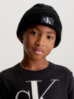 Calvin Klein Quilted Bucket Kid's Hat - CK Black