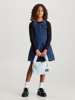 Bolsa bandolera infantil de lona con logo Calvin Klein®