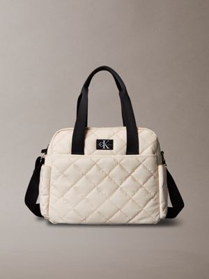 sac à langer matelassé beige pour enfants genre inclusif calvin klein jeans