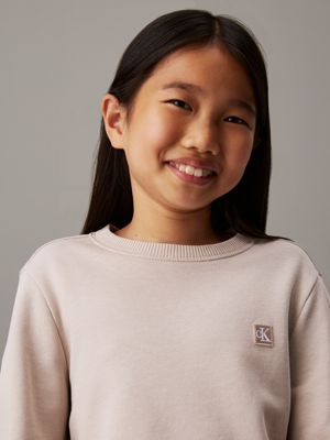 chateau gray kids' terry sweatshirt for kids gender inclusive calvin klein jeans