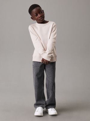 chateau gray kids' terry sweatshirt for kids gender inclusive calvin klein jeans