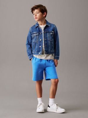 mesmerizing blue kids' relaxed jogging shorts for kids gender inclusive calvin klein jeans