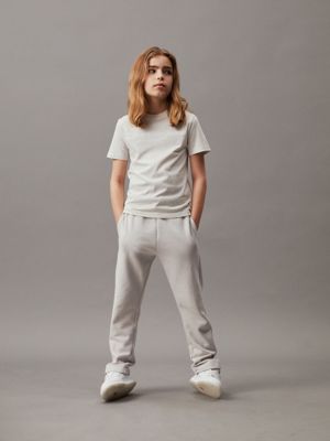 lunar rock kids' logo terry joggers for kids gender inclusive calvin klein jeans