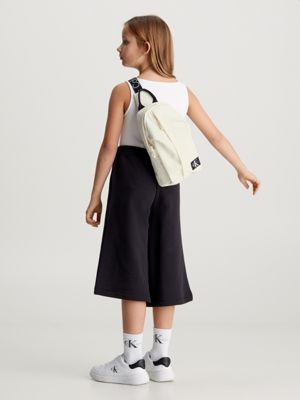 Bolsa bandolera infantil de lona con logo Calvin Klein