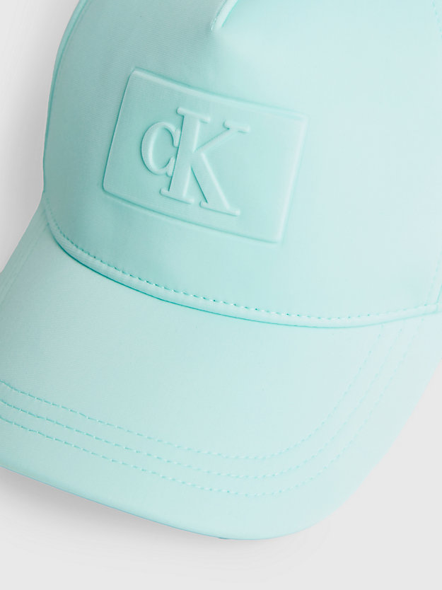 blue tint kids' monogram cap for kids unisex calvin klein jeans