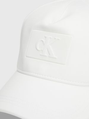 bright white dziecięca czapka z daszkiem z monogramem dla dla dzieci i dla każdej płci - calvin klein jeans