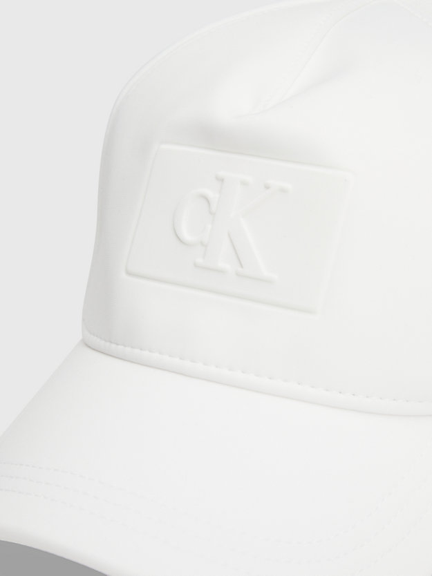 bright white kids' monogram cap for kids unisex calvin klein jeans