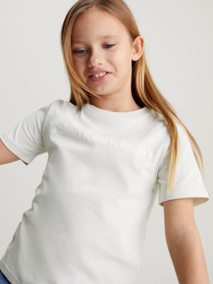 Logo T Shirt f r Kinder Calvin Klein IU0IU00599PC8