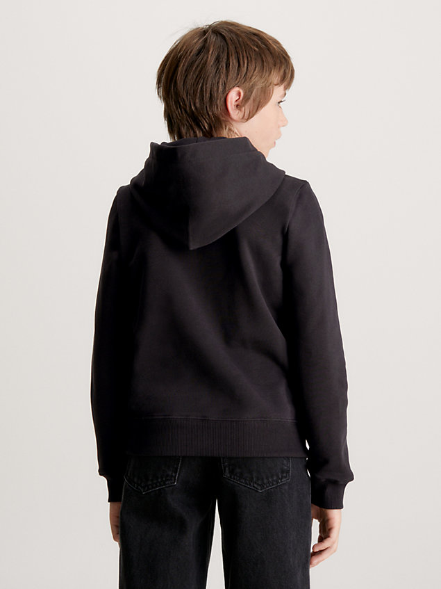 black unisex logo hoodie for kids unisex calvin klein jeans