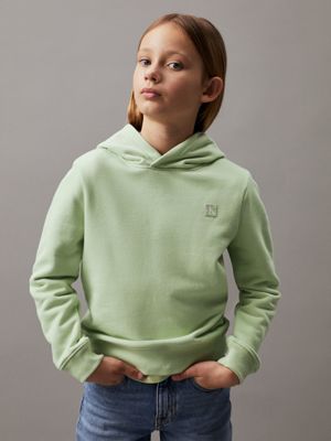 green kids' hoodie for kids gender inclusive calvin klein jeans