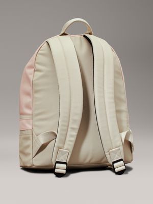 peach whip / pelican kids' colourblock backpack for kids gender inclusive calvin klein jeans