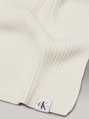 ivory kids' scarf & beanie set for kids gender inclusive calvin klein jeans