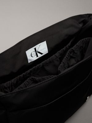 mini ck aop black kids' messenger diaper bag for kids gender inclusive calvin klein jeans