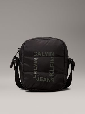 black kids' logo crossover bag for kids gender inclusive calvin klein jeans