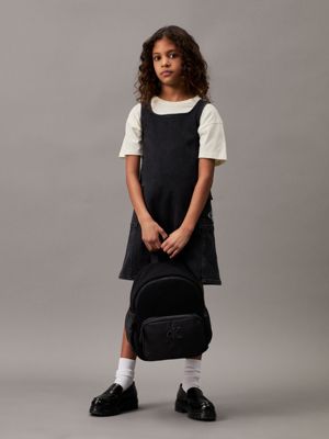 ck black kids' teddy backpack for kids gender inclusive calvin klein jeans