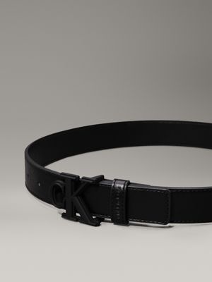 ck black kids' logo belt for kids gender inclusive calvin klein jeans