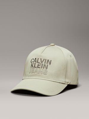 olive green kids' logo baseball cap for kids gender inclusive calvin klein jeans