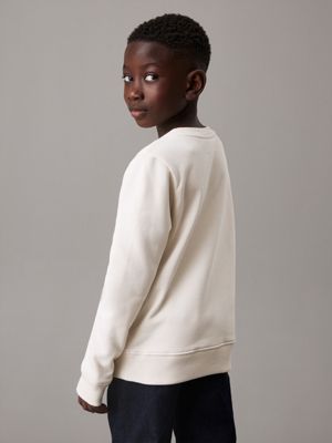 turtledove kids' logo sweatshirt for kids gender inclusive calvin klein jeans