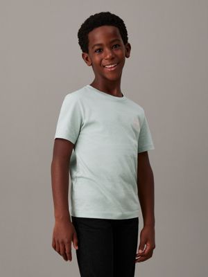 jadeite kids' logo t-shirt for kids gender inclusive calvin klein jeans