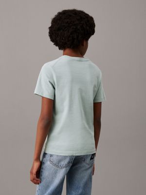 jadeite kids' logo t-shirt for kids gender inclusive calvin klein jeans