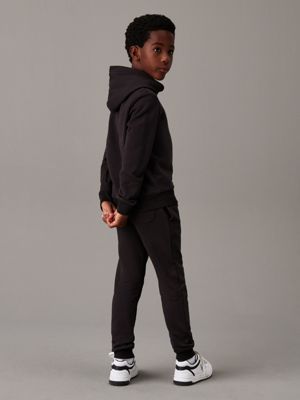 ck black kids' logo joggers for kids gender inclusive calvin klein jeans